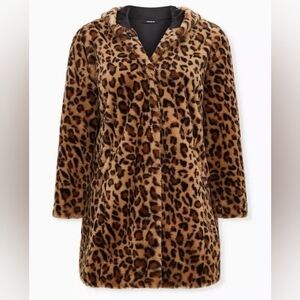 NEW Torrid Animal Print Women's Jacket coat 2X vintage Rare Coach
